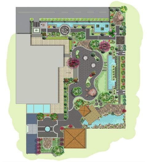 這10多款別墅庭院景觀設(shè)計圖,回家建別墅的你趕緊收藏起來吧