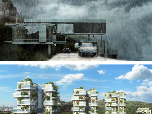 精品國外高端景觀建筑psd效果圖設(shè)計平面圖下載