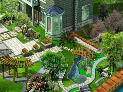 別墅唯美庭院設(shè)計圖
