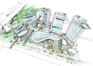 手繪景觀設計草圖